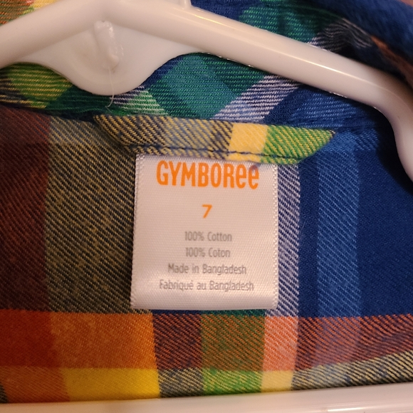 Boys Gymboree Demolition Dude Plaid Button Up Shirt - Picture 4 of 4